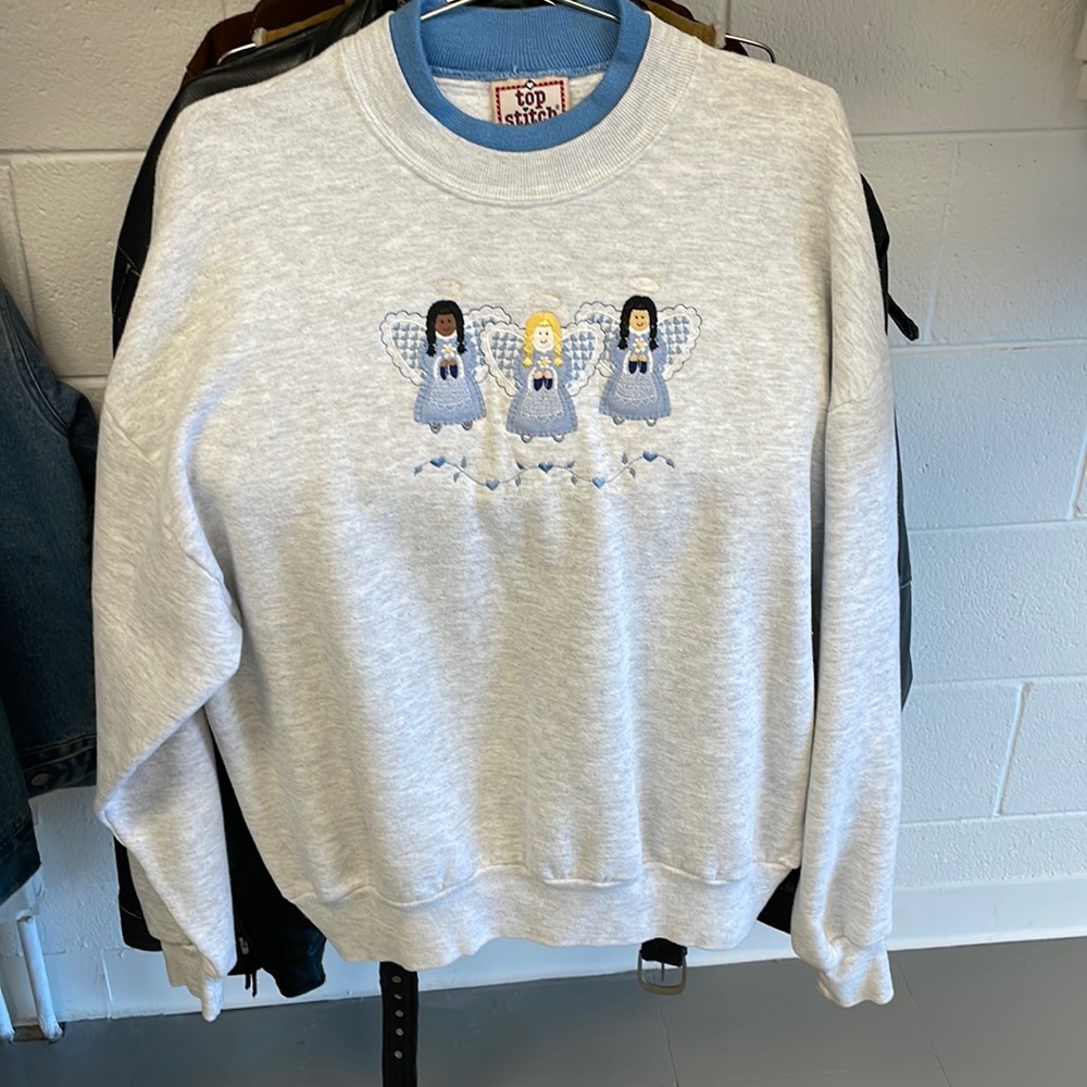 Top stitch sweatshirt